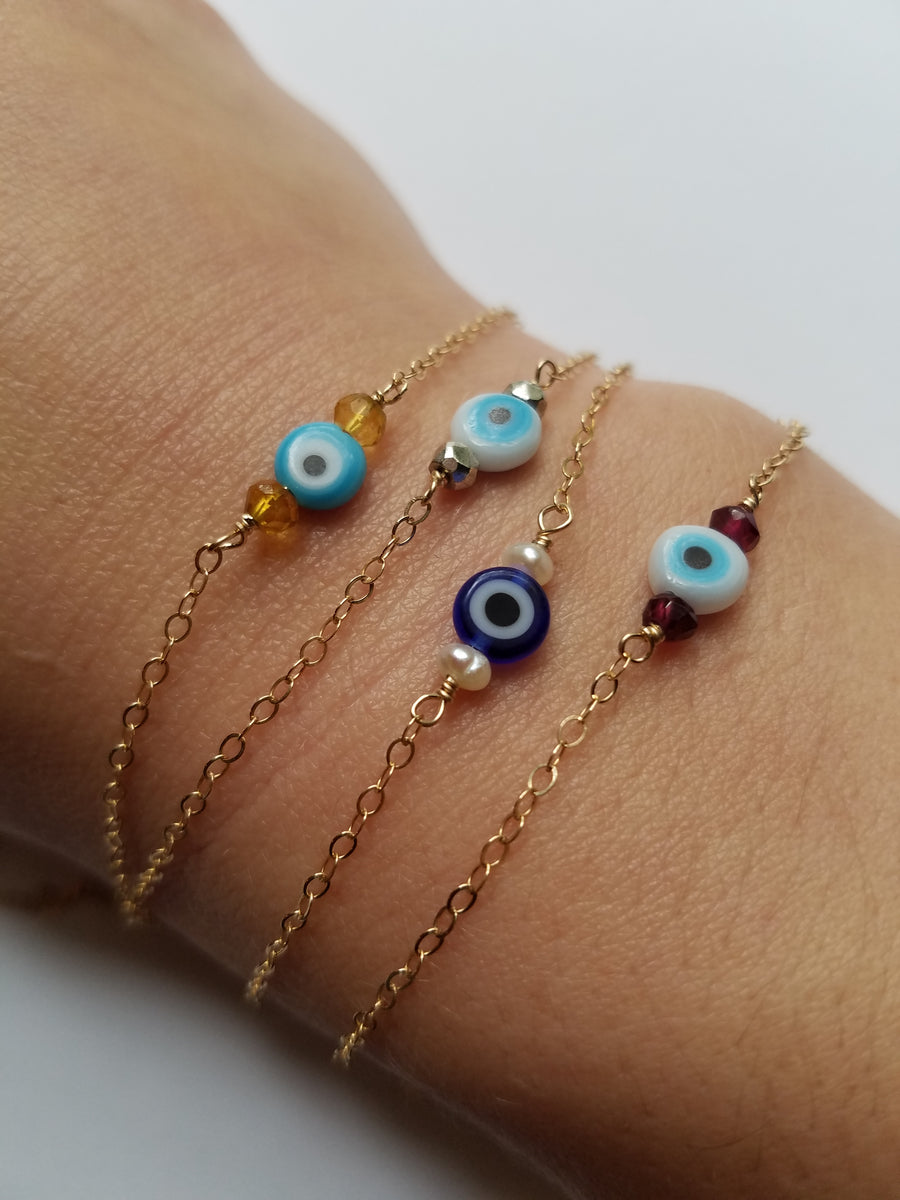 Improve on sale Bracelet | Apatite Gemstone | Stone Jewelry I Evil Eye