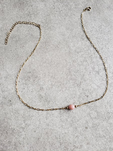 Teardrop Gemstone Necklace