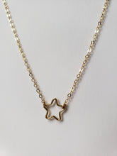 Small Open Star Necklace