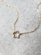 Small Open Star Necklace