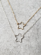 Large Open Star Necklace