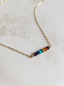 Rainbow Bar Necklace