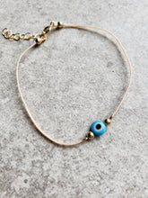 Evil Eye String Bracelet - 6mm Bead Child's Size