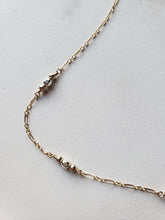 Mixed Metals Segmented Necklace on Larger Chain