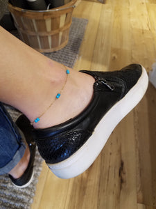 Segmented Gemstone Anklet