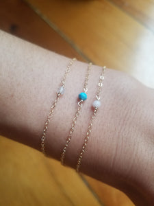 Single Gemstone Bracelet