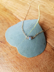 Single Gemstone Necklace